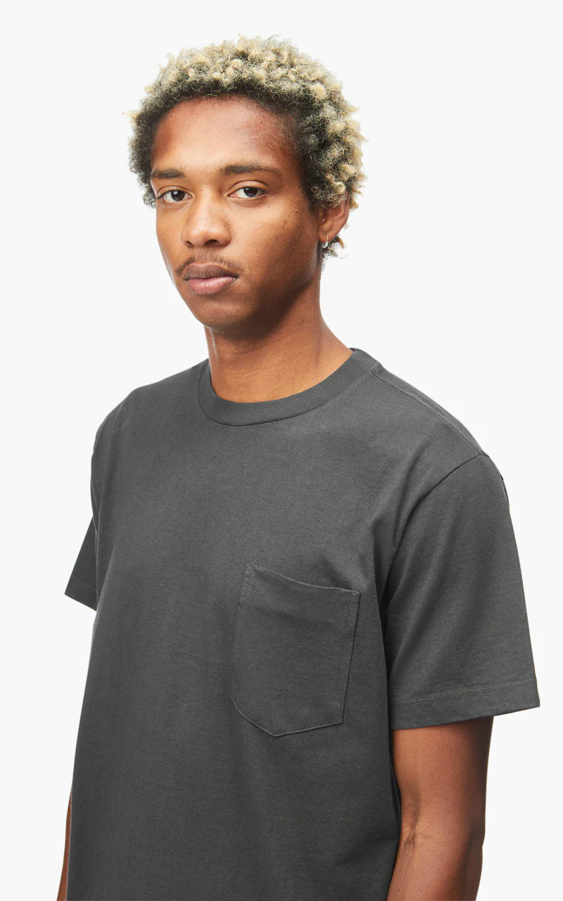 Lady White Co. Balta Pocket Tee Charcoal - Image 6