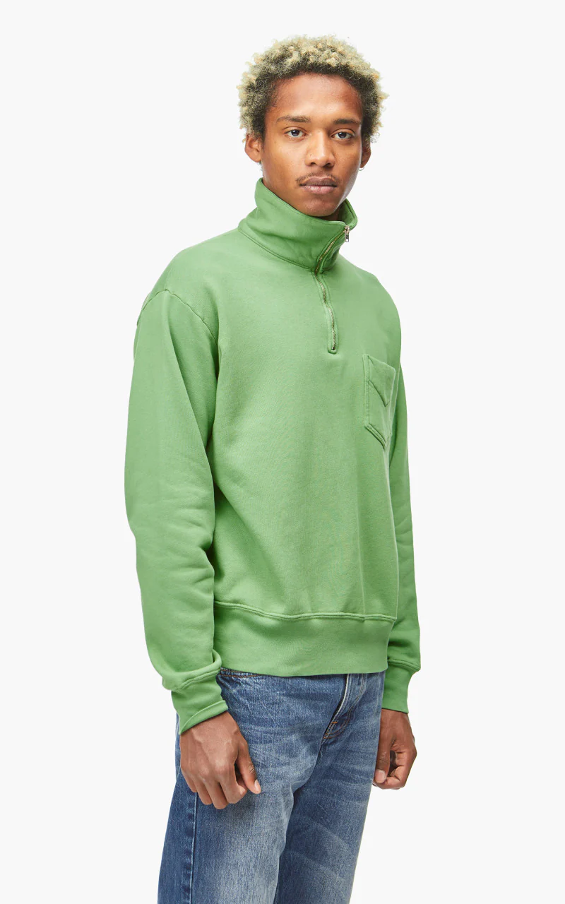 Lady White Co. Quarter Zip Sweatshirt Faded Green - Image 6