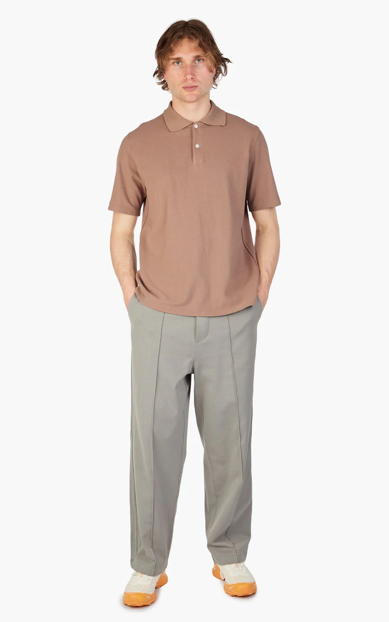 Lady White Co. S/S Two Button Polo Dried Rose - Image 2