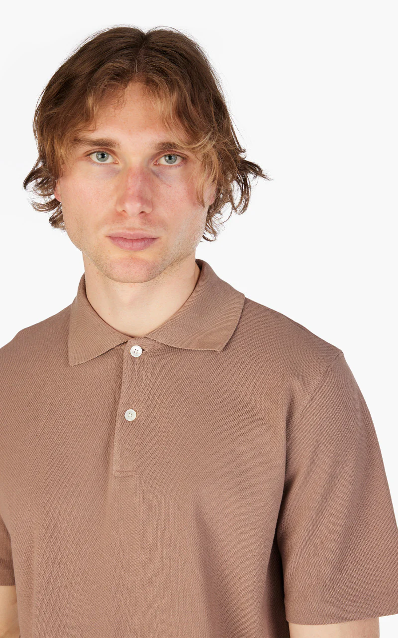 Lady White Co. S/S Two Button Polo Dried Rose - Image 5