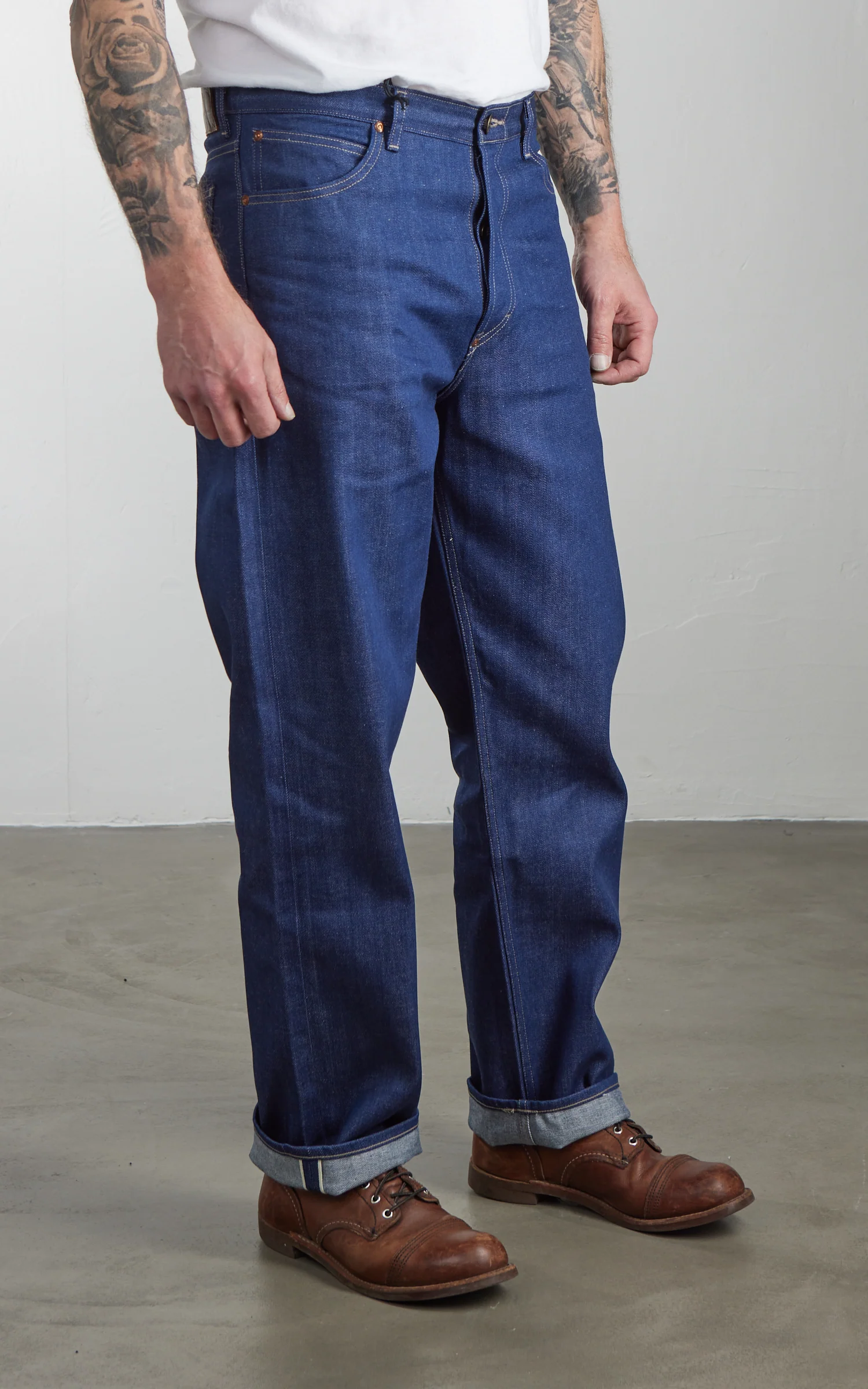 Lee 101 101 50's Rider Relaxed Jean Dry Red Cast Indigo - Image 4