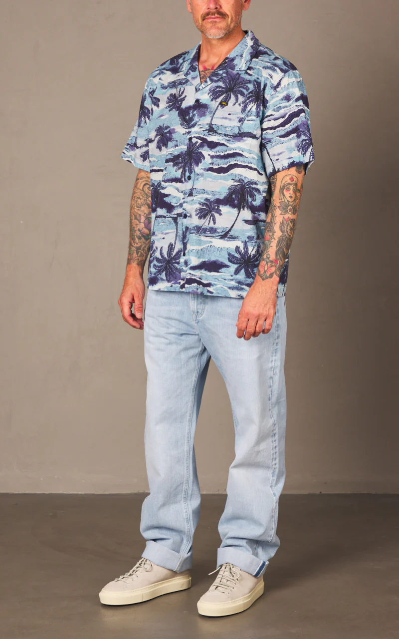 Lee 101 101 Camp Shirt Drama Blue - Image 2