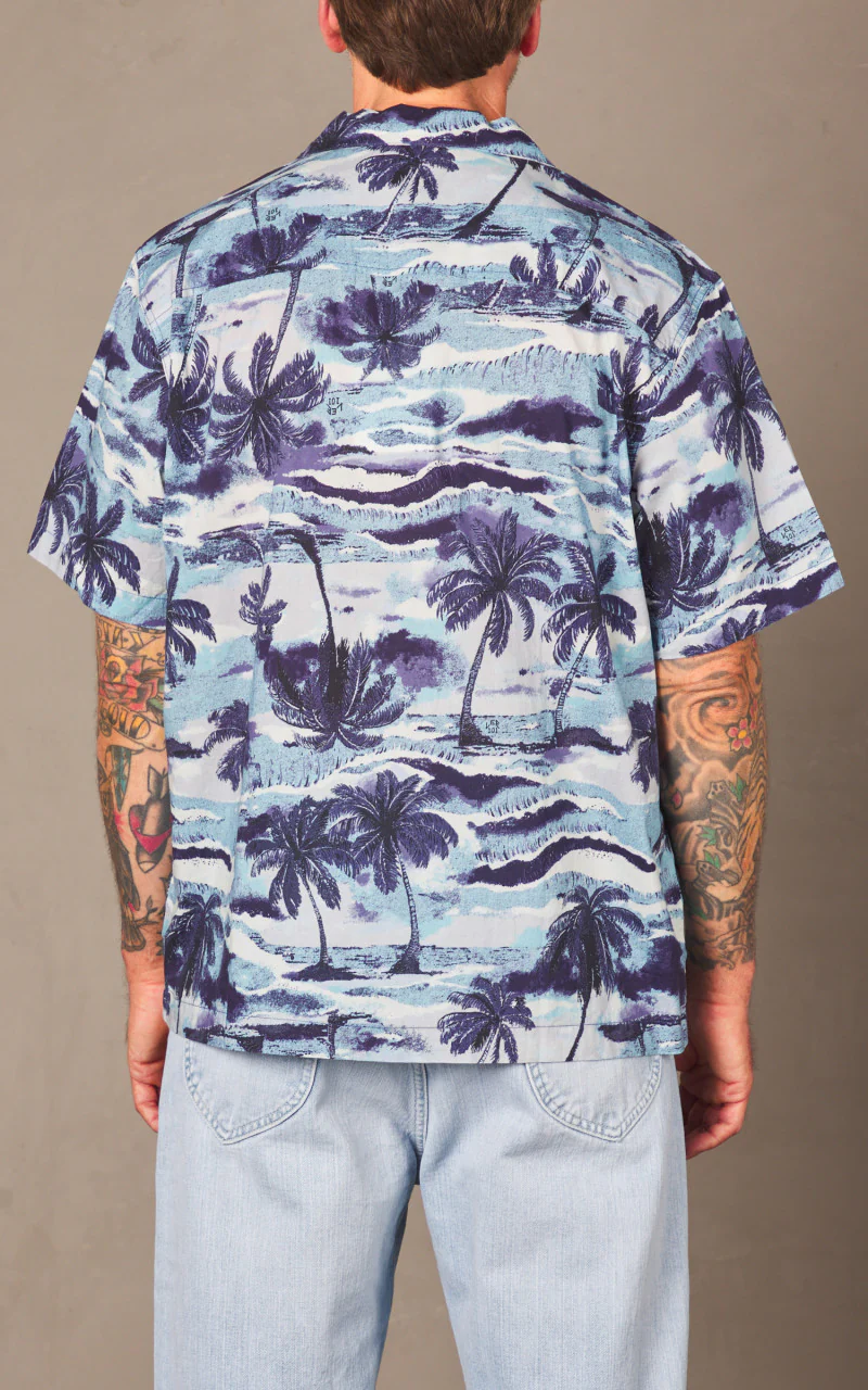 Lee 101 101 Camp Shirt Drama Blue - Image 6
