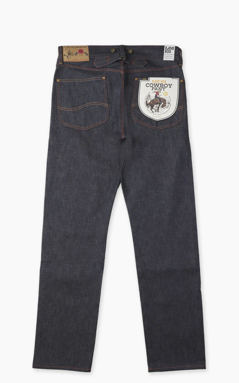 Lee 101 101 Cowboy Pant Dry Selvedge Indigo 15oz - Image 9