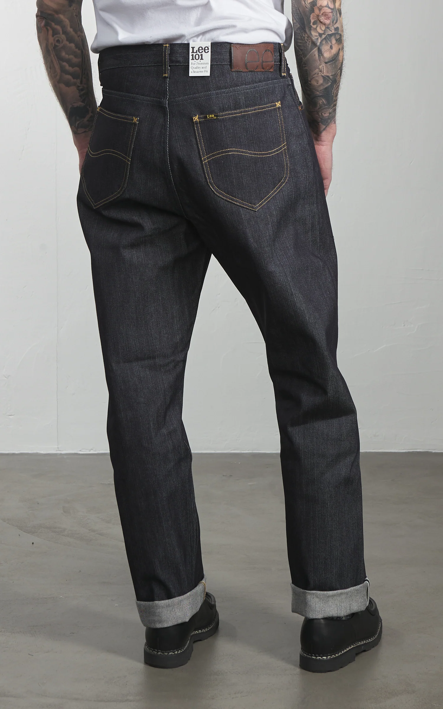 Lee 101 101 L Jeans Selvedge Dry Blue 14.75oz - Image 5