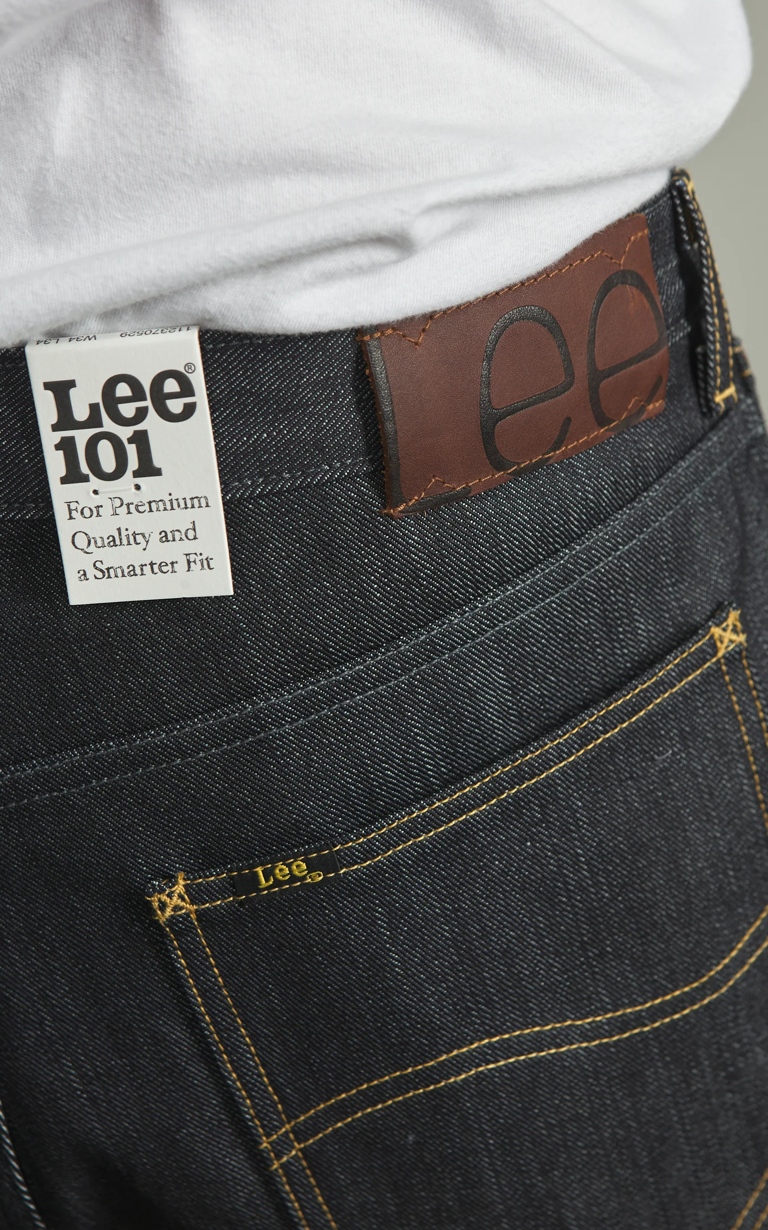 Lee 101 101 L Jeans Selvedge Dry Blue 14.75oz - Image 6