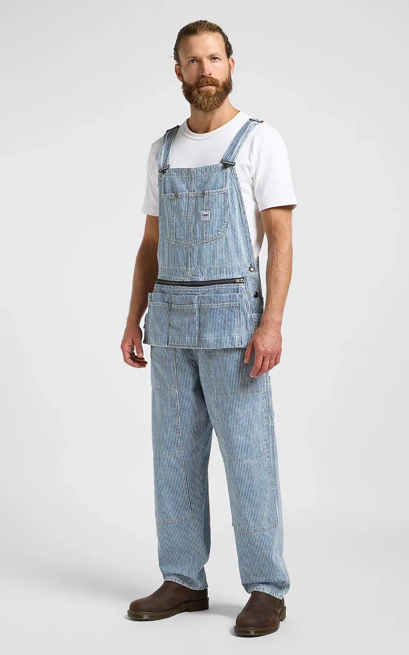 Lee 101 101 Painters Bib Overall Railroad Stripe - Image 3