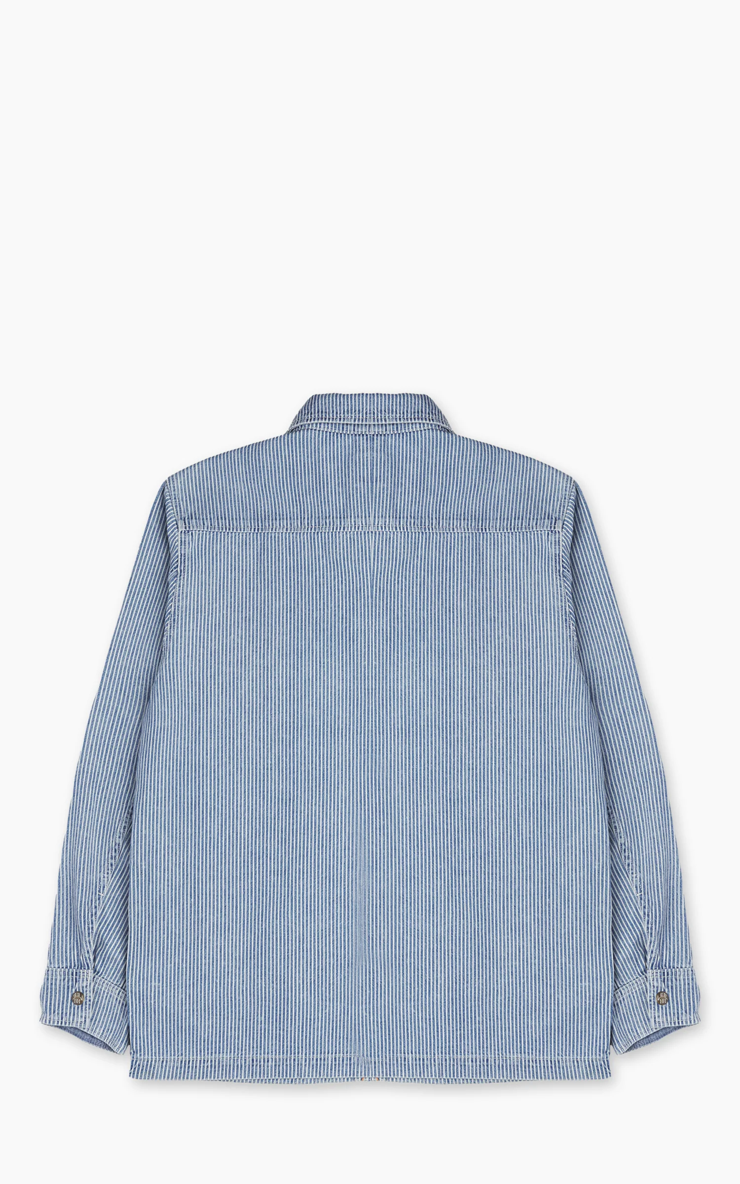 Lee 101 101 Relaxed Overshirt Washed RR Stripe Blue - Image 3