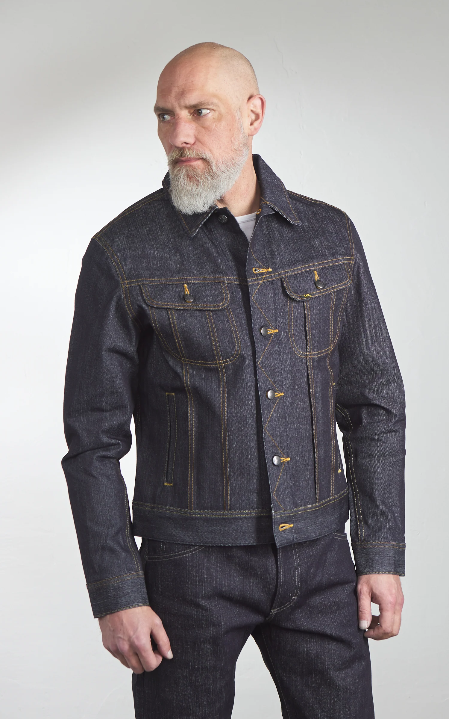 Lee 101 101 Rider Jacket Dry Blue 14.75oz - Image 2
