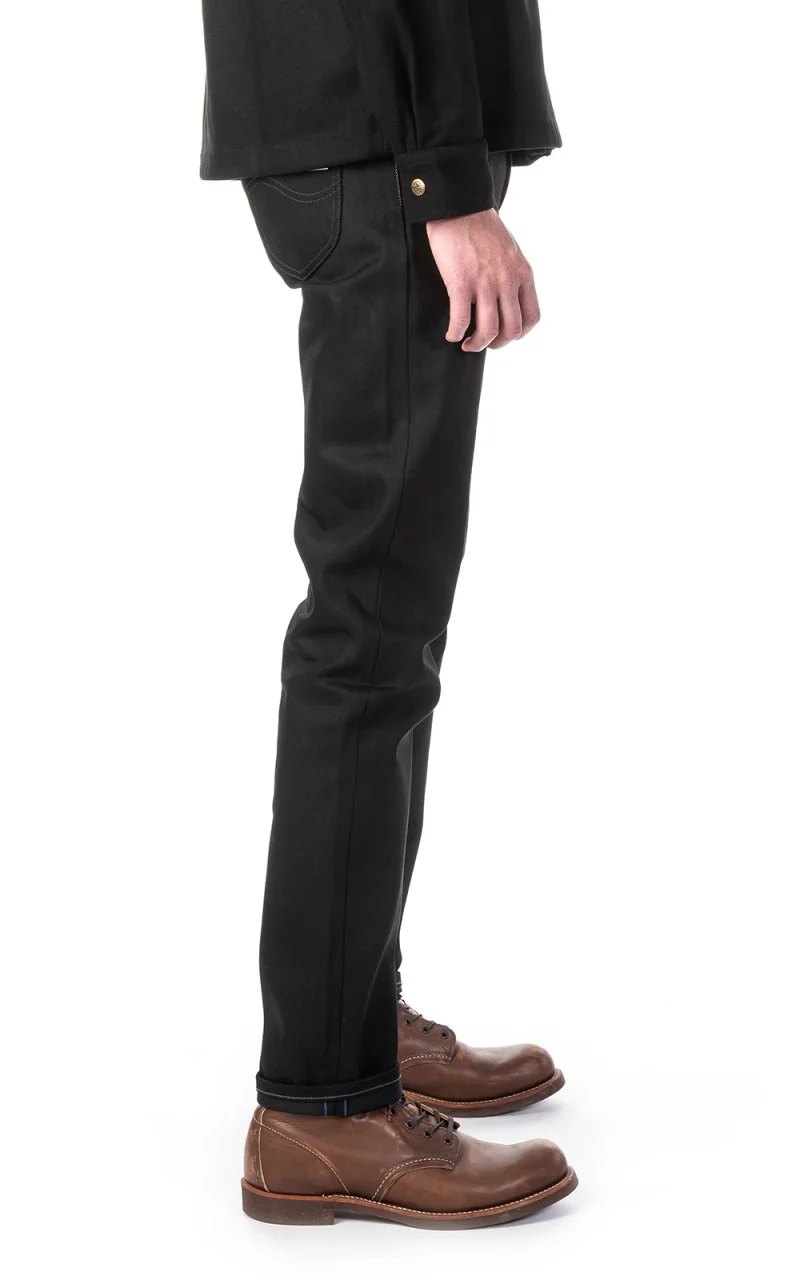 Lee 101 101 Rider Jeans Slim Dry Black Selvage 13oz - Image 5