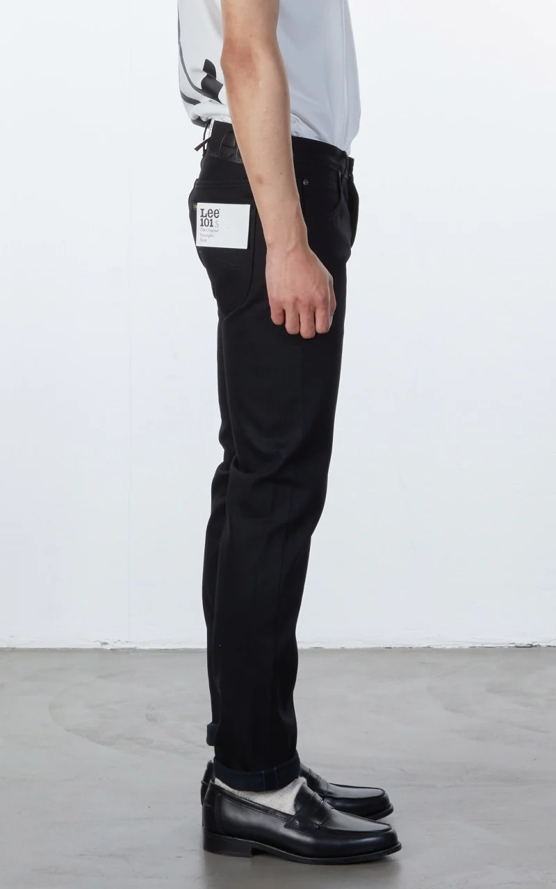 Lee 101 101 S Jeans Dry Black Selvedge 13oz - Image 6