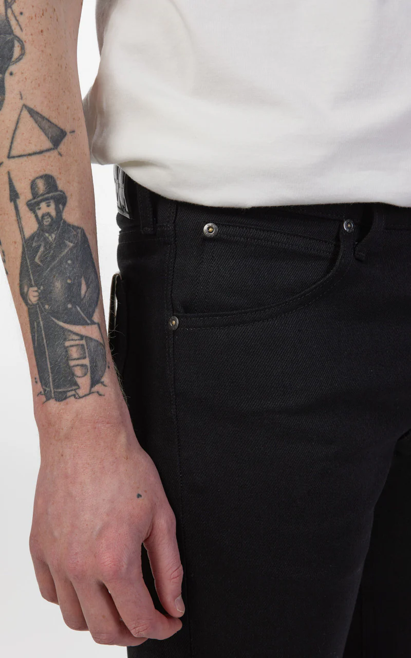Lee 101 101 S Jeans Dry Selvedge Black 14oz - Image 8