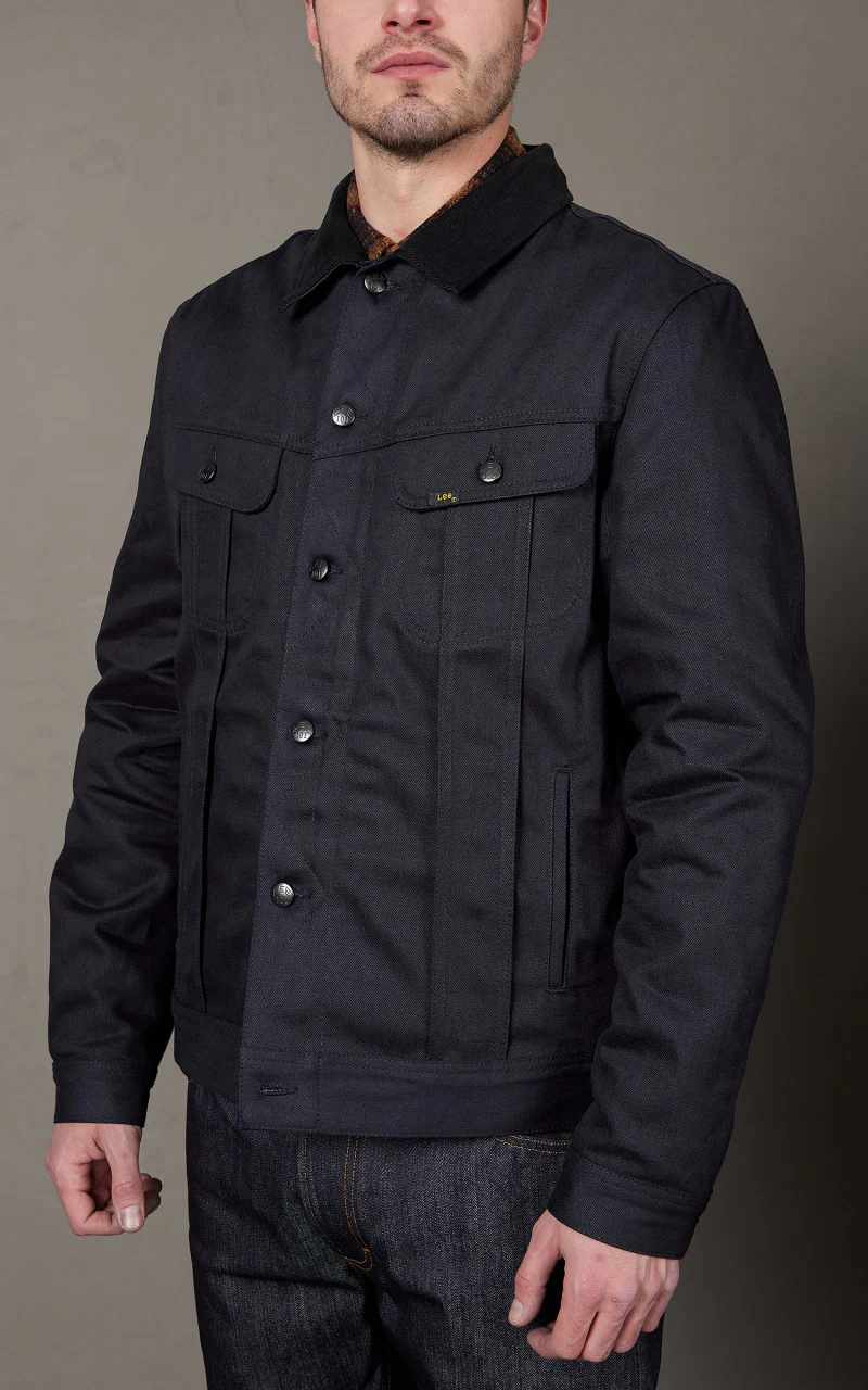 Lee 101 101 Storm Rider Jacket Blanket Lined Dry Indigo 13oz - Image 3