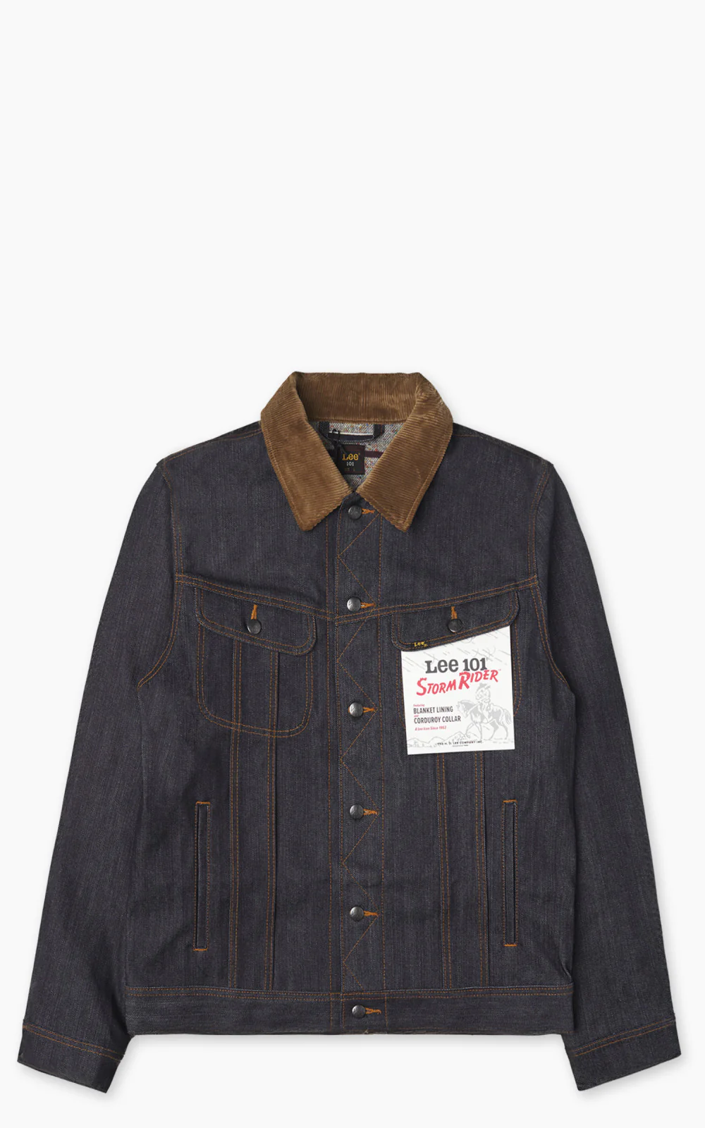 Lee 101 101 Storm Rider Jacket Blanket Lined Dry Indigo 14.75oz - Image 13