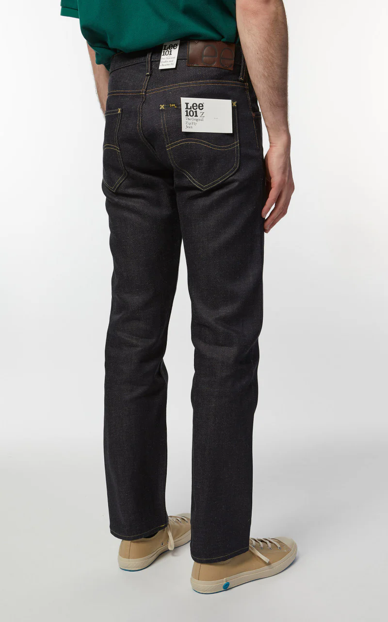 Lee 101 101 Z Jeans Dry Cotton Linen Selvedge Denim 14oz - Image 6