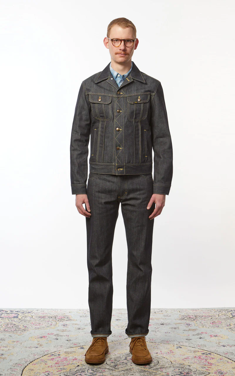 Lee 101 101 Z Jeans Dry Indigo Selvage 13.75oz - Image 2