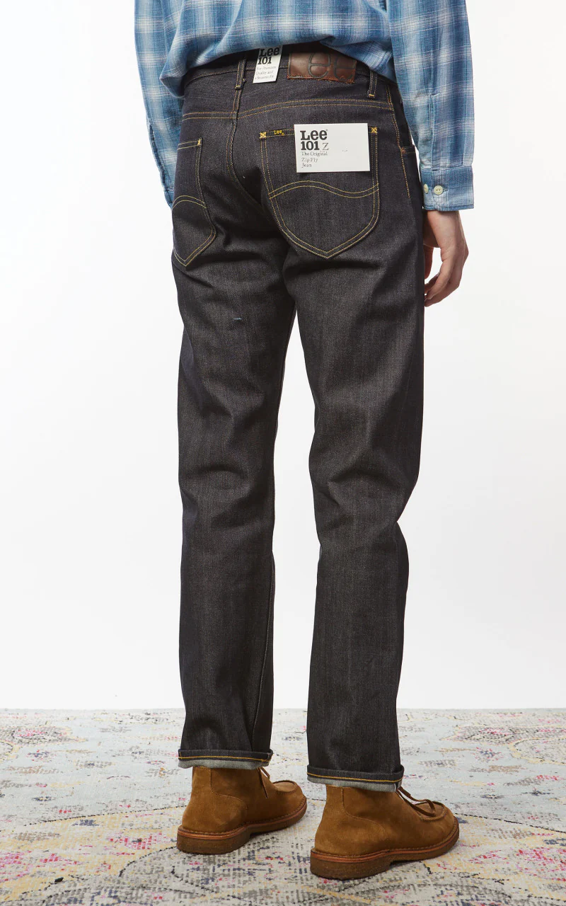 Lee 101 101 Z Jeans Dry Indigo Selvage 13.75oz - Image 6