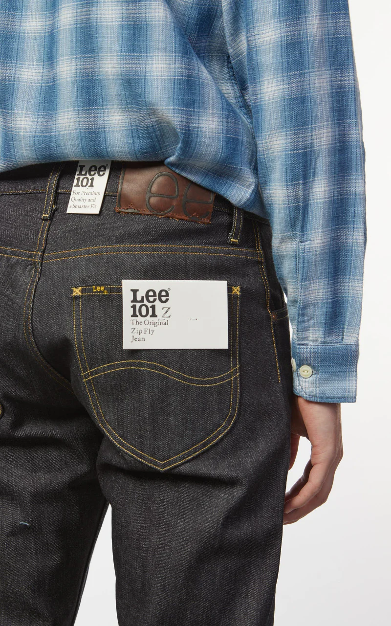 Lee 101 101 Z Jeans Dry Indigo Selvage 13.75oz - Image 7