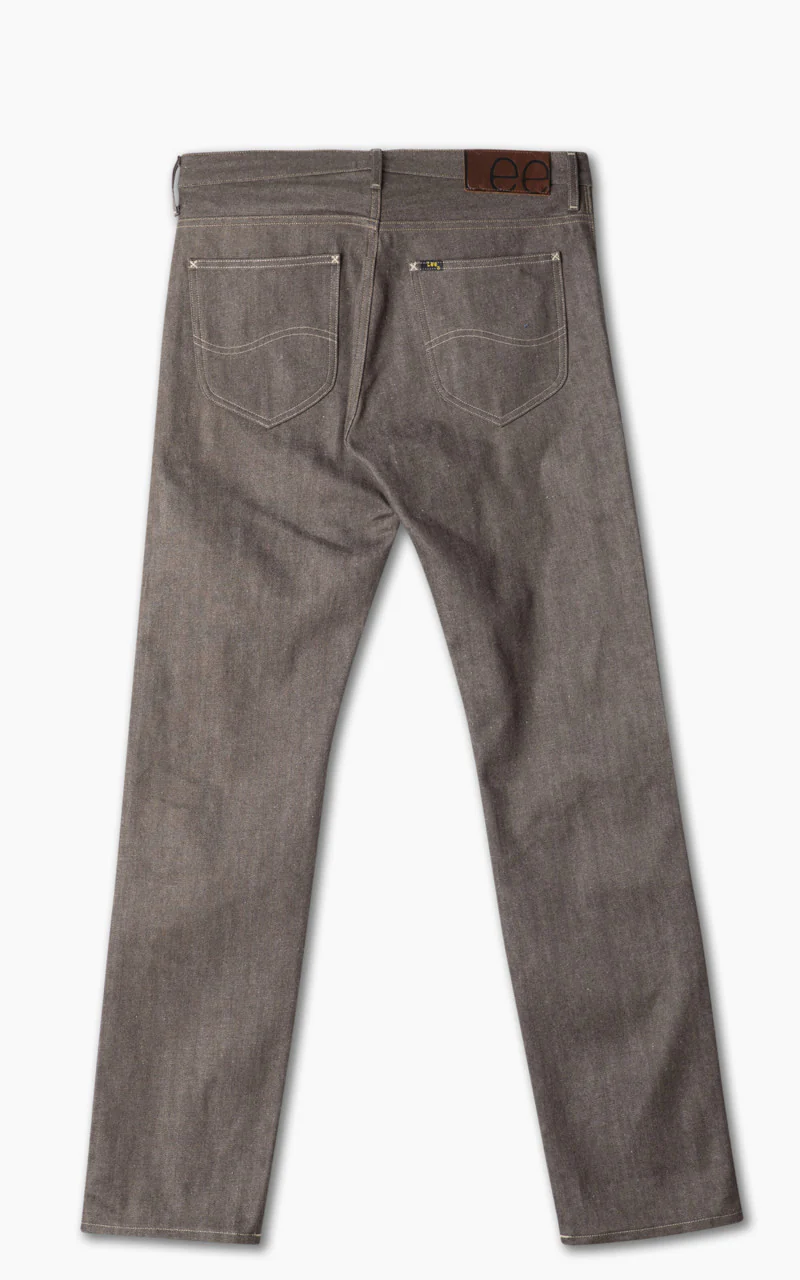 Lee 101 101 Z Jeans Dry Recycled Cotton Selvedge Brown 14oz - Image 3