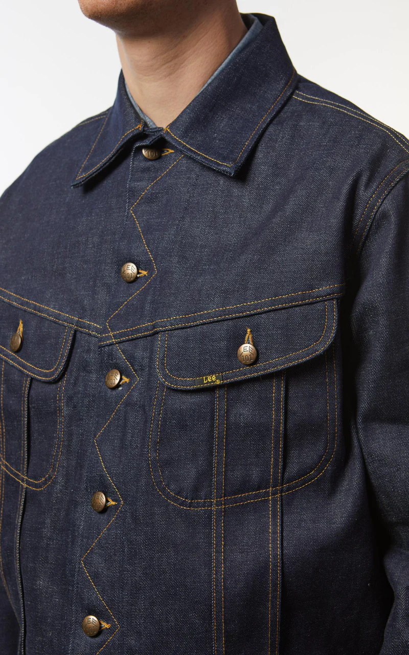 Lee 101 50s Rider Jacket Dry Indigo 13oz - Image 10