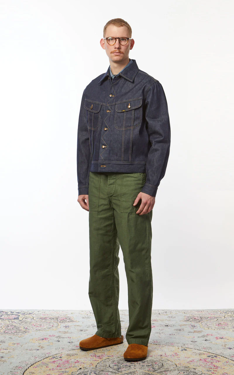 Lee 101 50s Rider Jacket Dry Indigo 13oz - Image 3