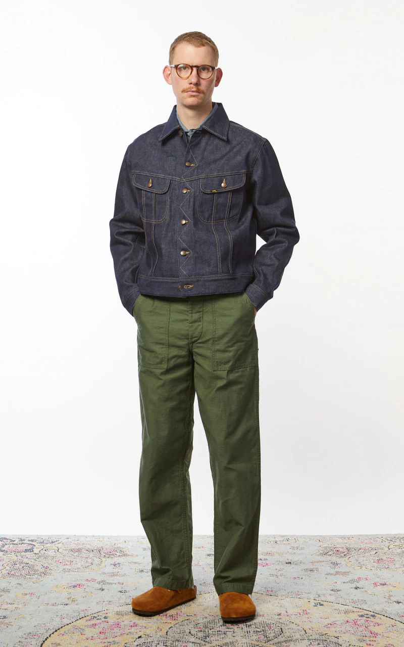 Lee 101 50s Rider Jacket Dry Indigo 13oz - Image 4