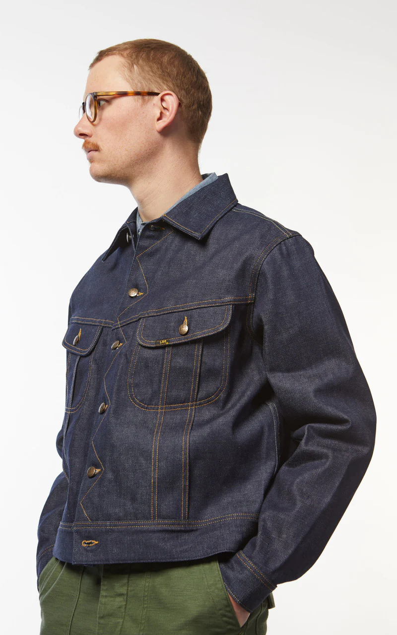 Lee 101 50s Rider Jacket Dry Indigo 13oz - Image 5