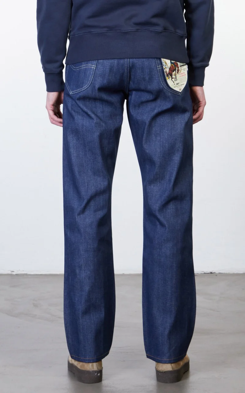 Lee 101 50s Rider Jeans Dry Selvage Natural Indigo 13oz - Image 4