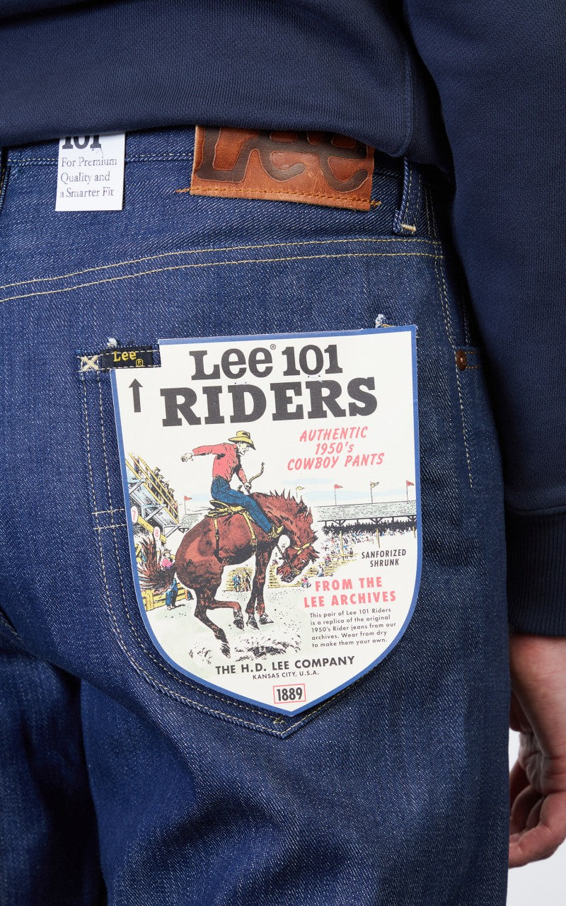 Lee 101 50s Rider Jeans Dry Selvage Natural Indigo 13oz - Image 8