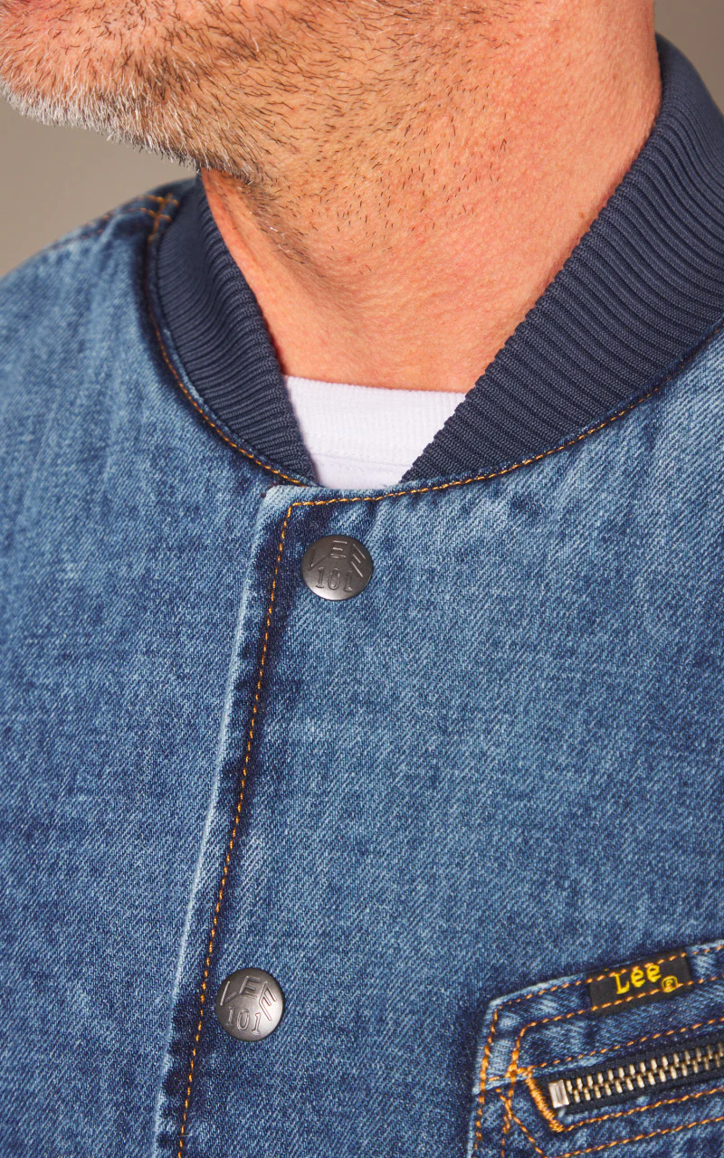 Lee 101 70s Lined Loco Jacket Selvedge Heated Summer - Image 6