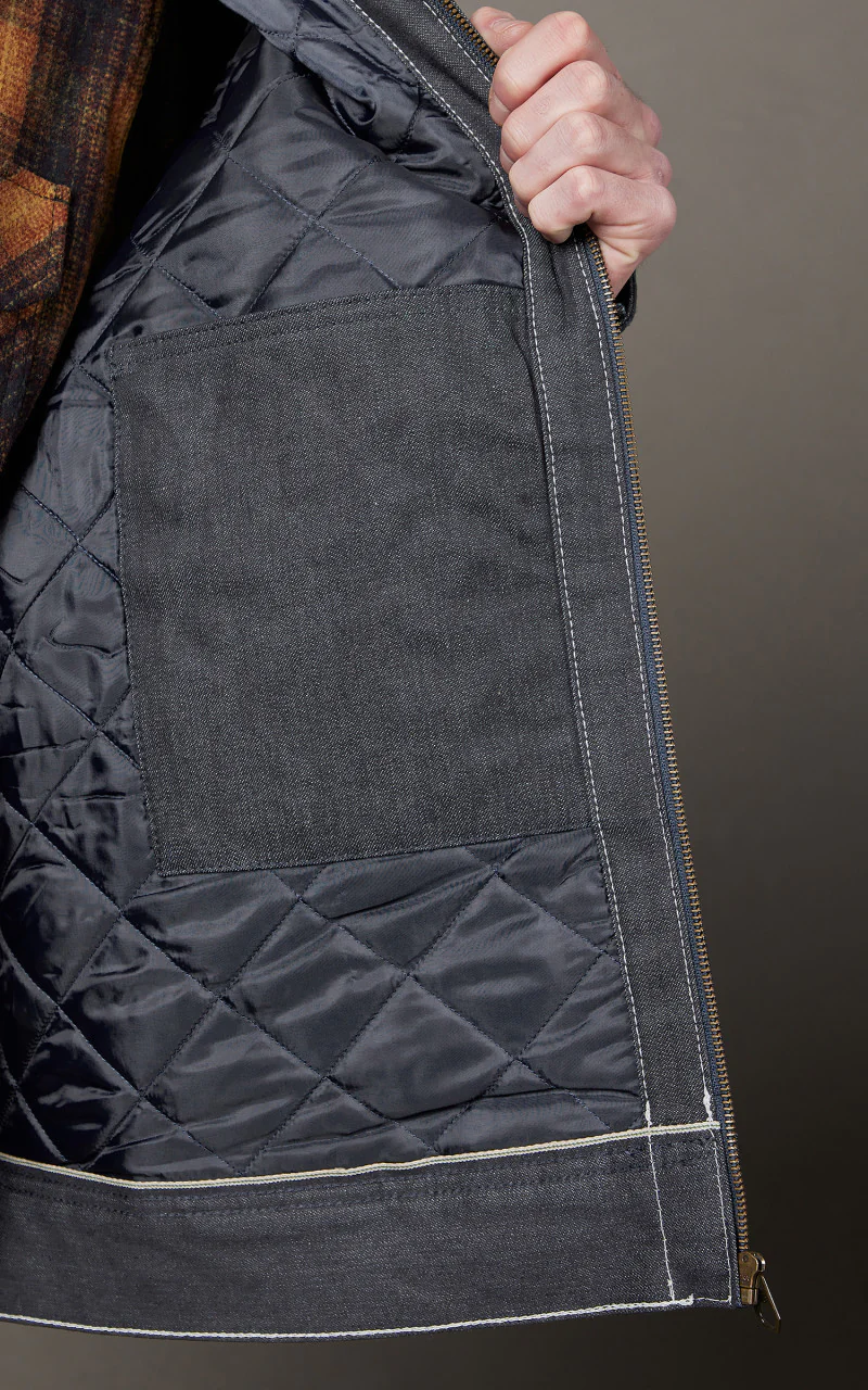 Lee 101 91B Zip Jacket Dry Indigo 11.5oz - Image 8
