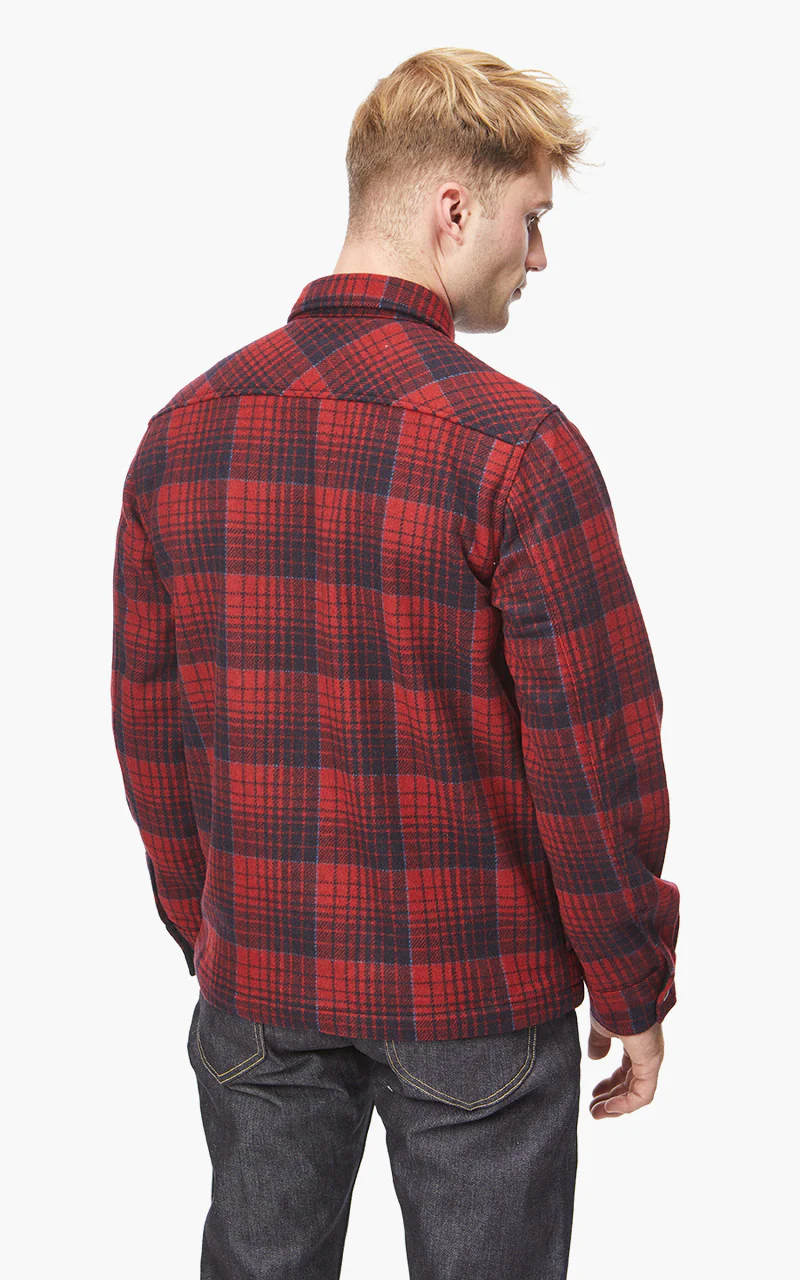 Lee 101 Wool Overshirt Salsa - Image 4