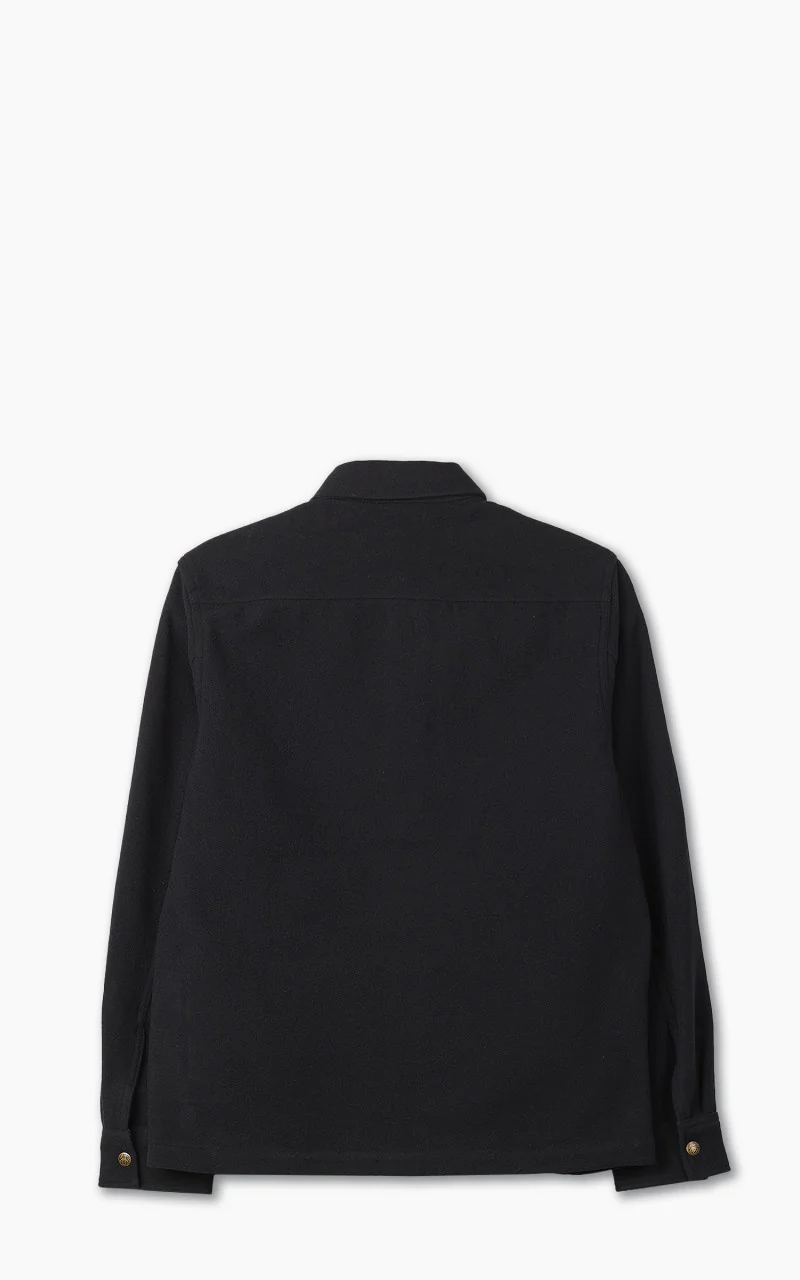 Lee 101 Wool Overshirt Washed Black - Image 3