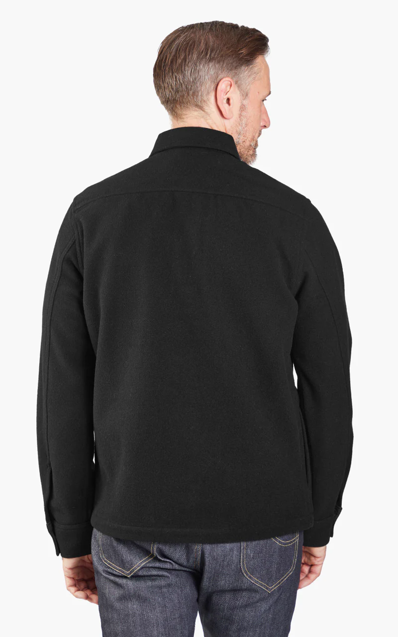 Lee 101 Wool Overshirt Washed Black - Image 5