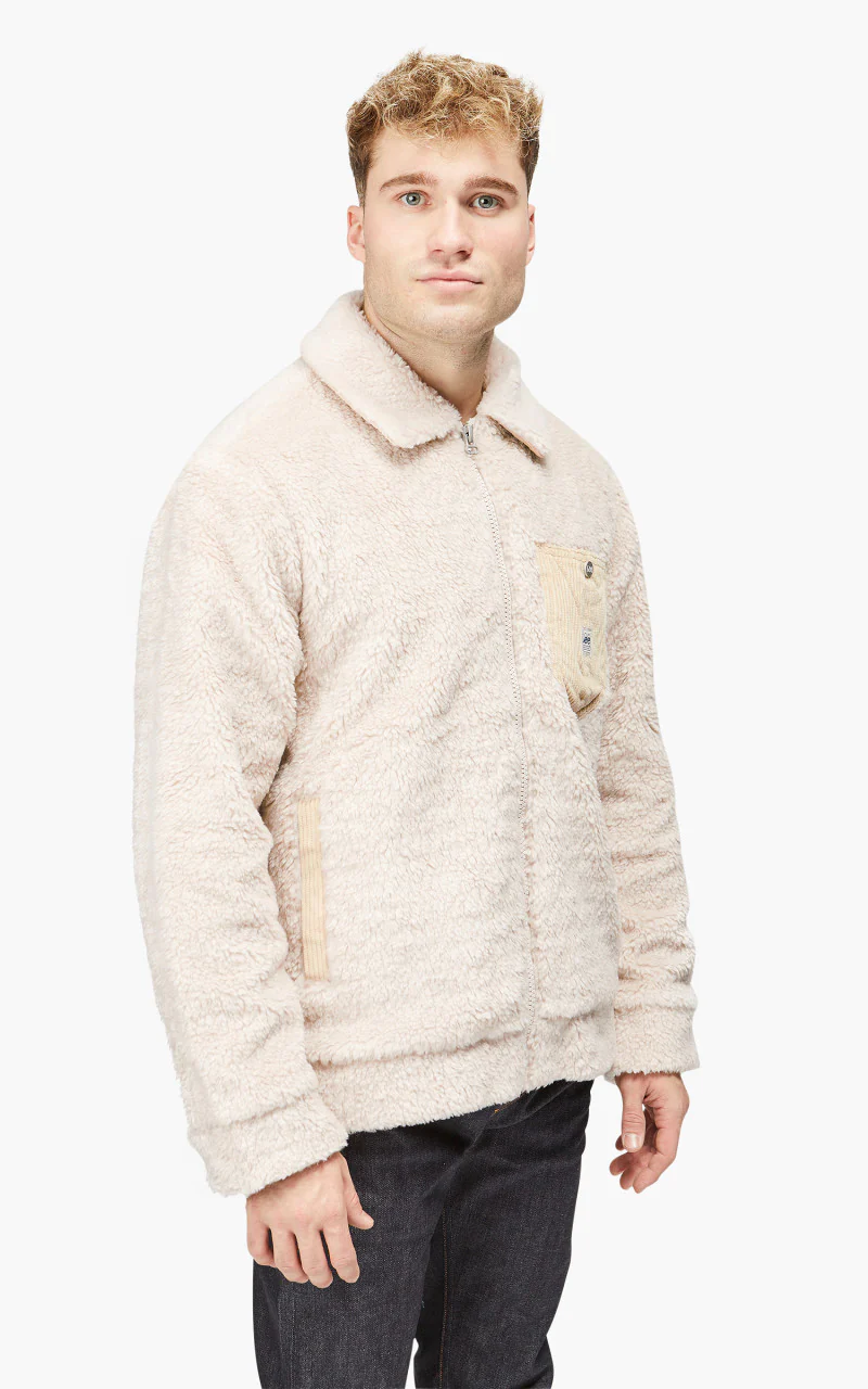 Lee 91B Sherpa Jacket Ecru - Image 3