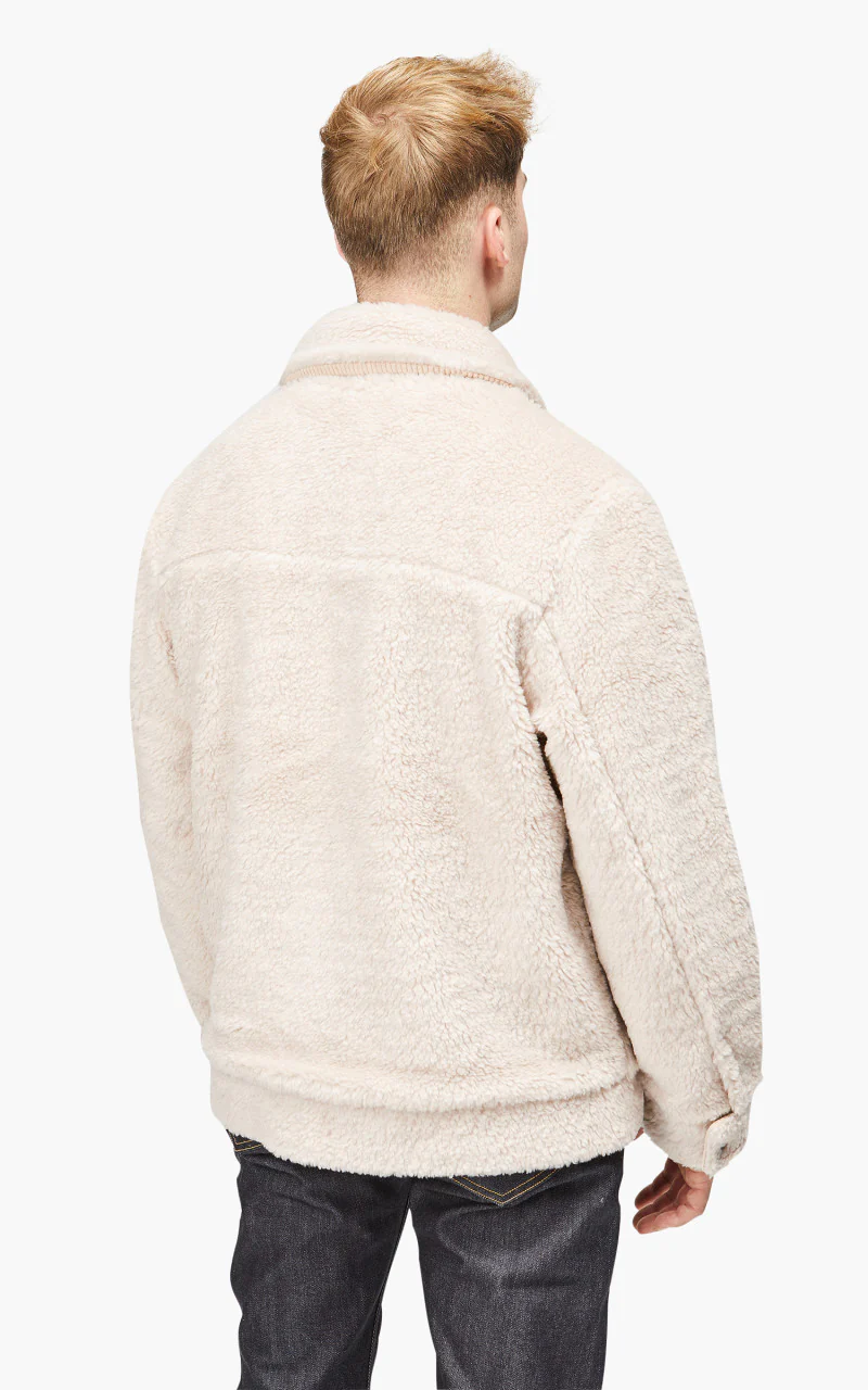 Lee 91B Sherpa Jacket Ecru - Image 4