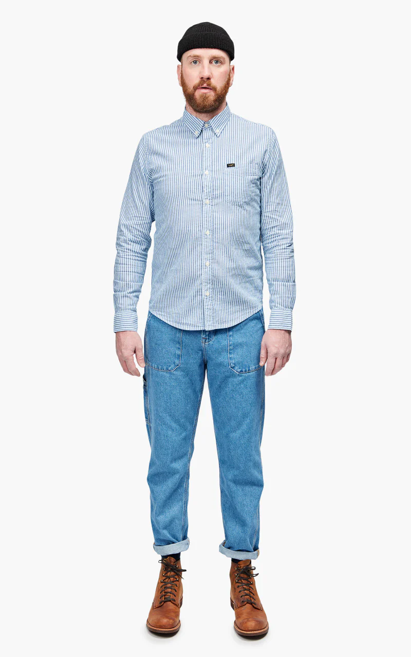 Lee Button Down Shirt Anthem Blue - Image 2