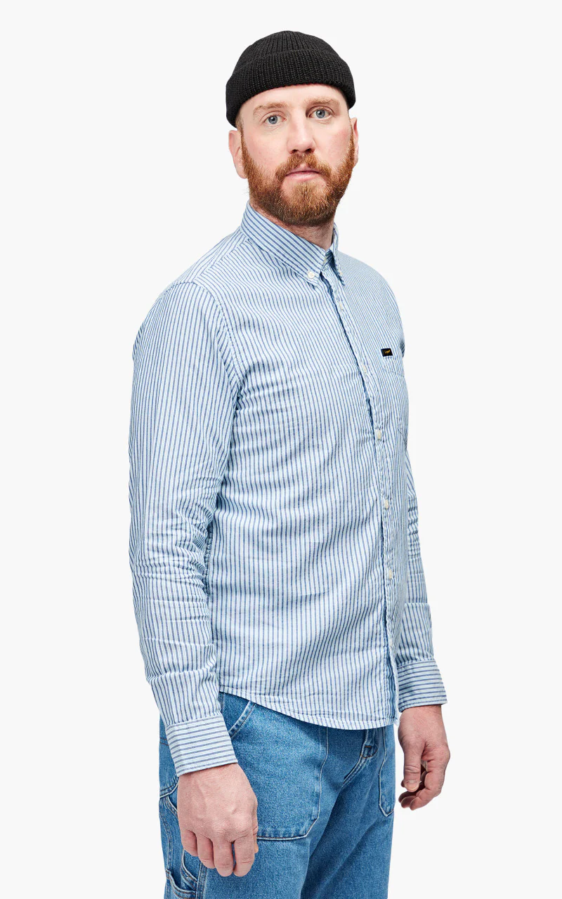 Lee Button Down Shirt Anthem Blue - Image 5