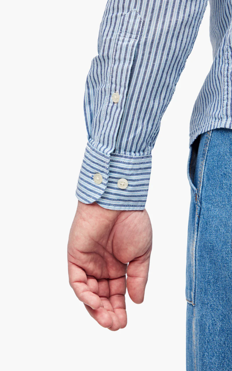 Lee Button Down Shirt Anthem Blue - Image 6