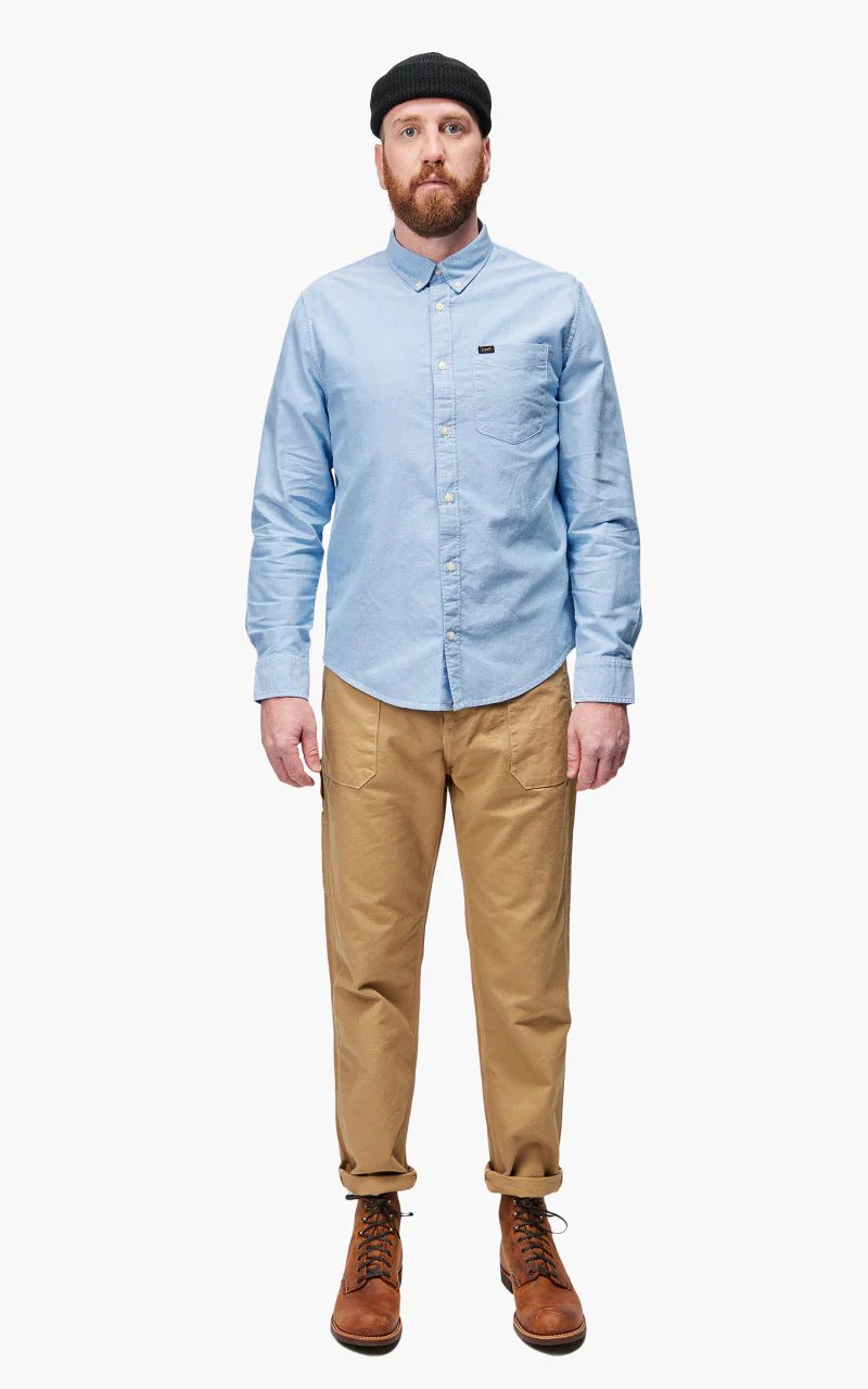 Lee Button Down Shirt Prep Blue - Image 2
