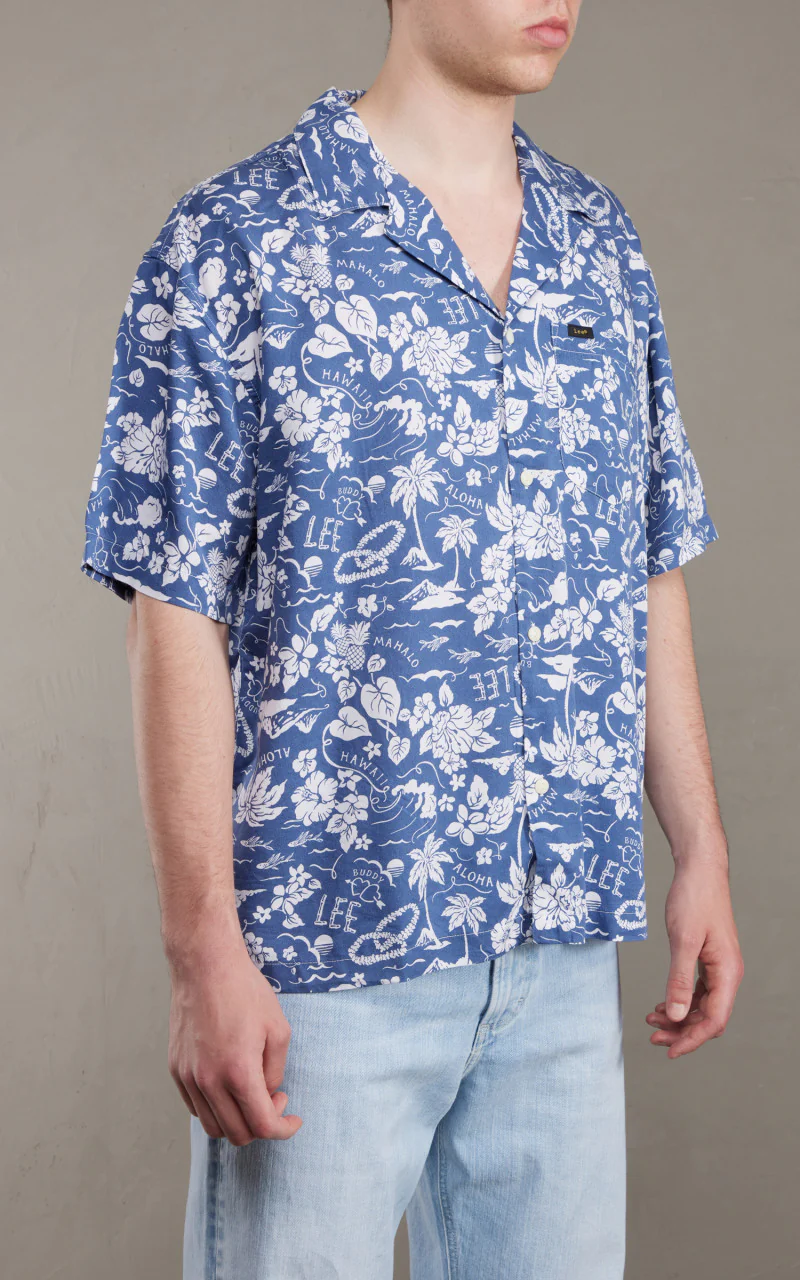 Lee Camp Shirt Surf Blue - Image 6