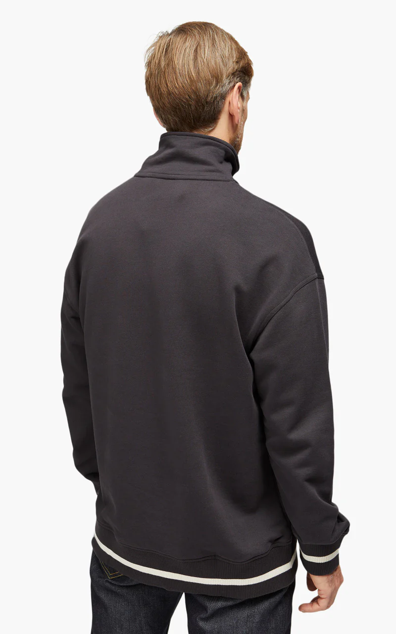 Lee Half Zip Seasonal Sweatshirt Washed Black - Image 6