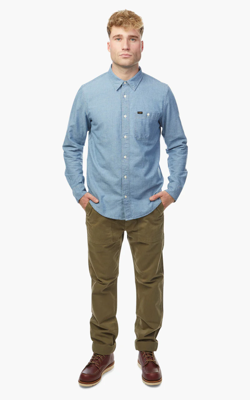 Lee Leesure Shirt Blue Union - Image 2