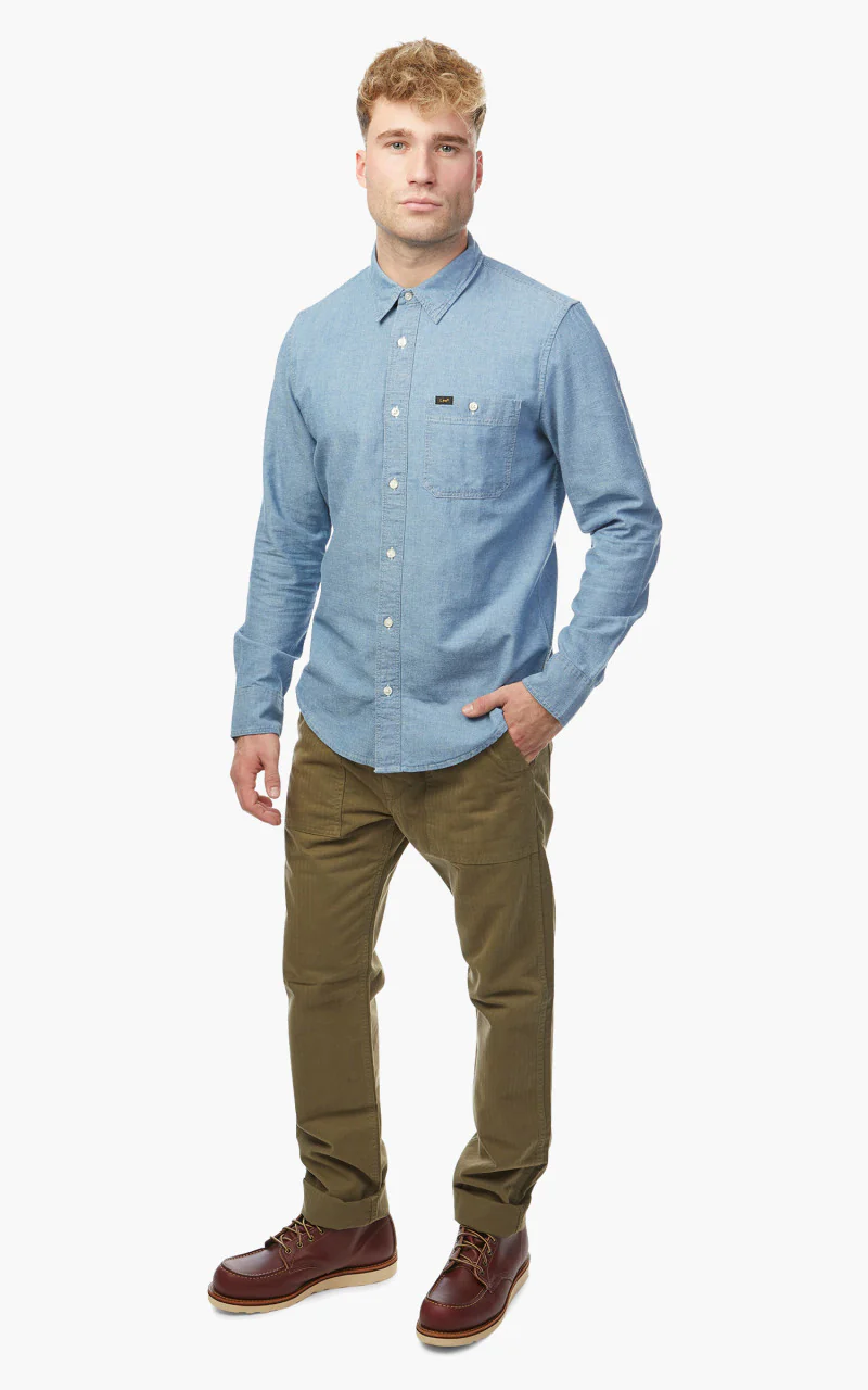 Lee Leesure Shirt Blue Union - Image 3