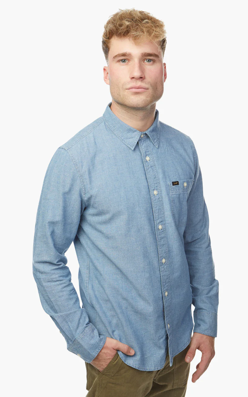 Lee Leesure Shirt Blue Union - Image 4