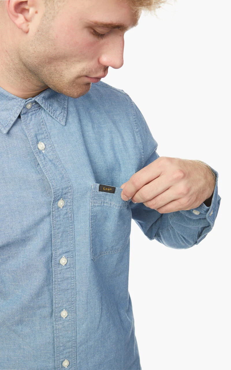 Lee Leesure Shirt Blue Union - Image 7