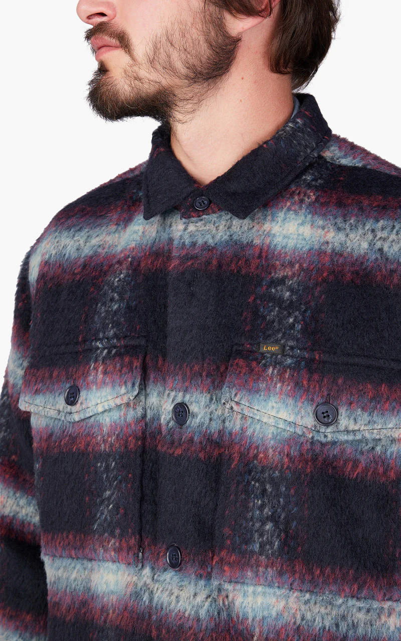 Lee Loose Overshirt Sky Captain - Image 6