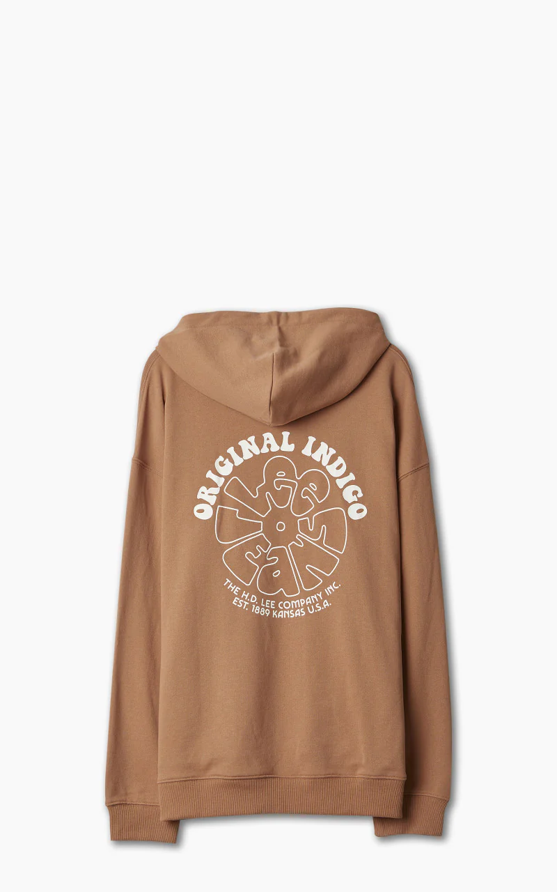 Lee Loose Print Hoodie Cider - Image 9