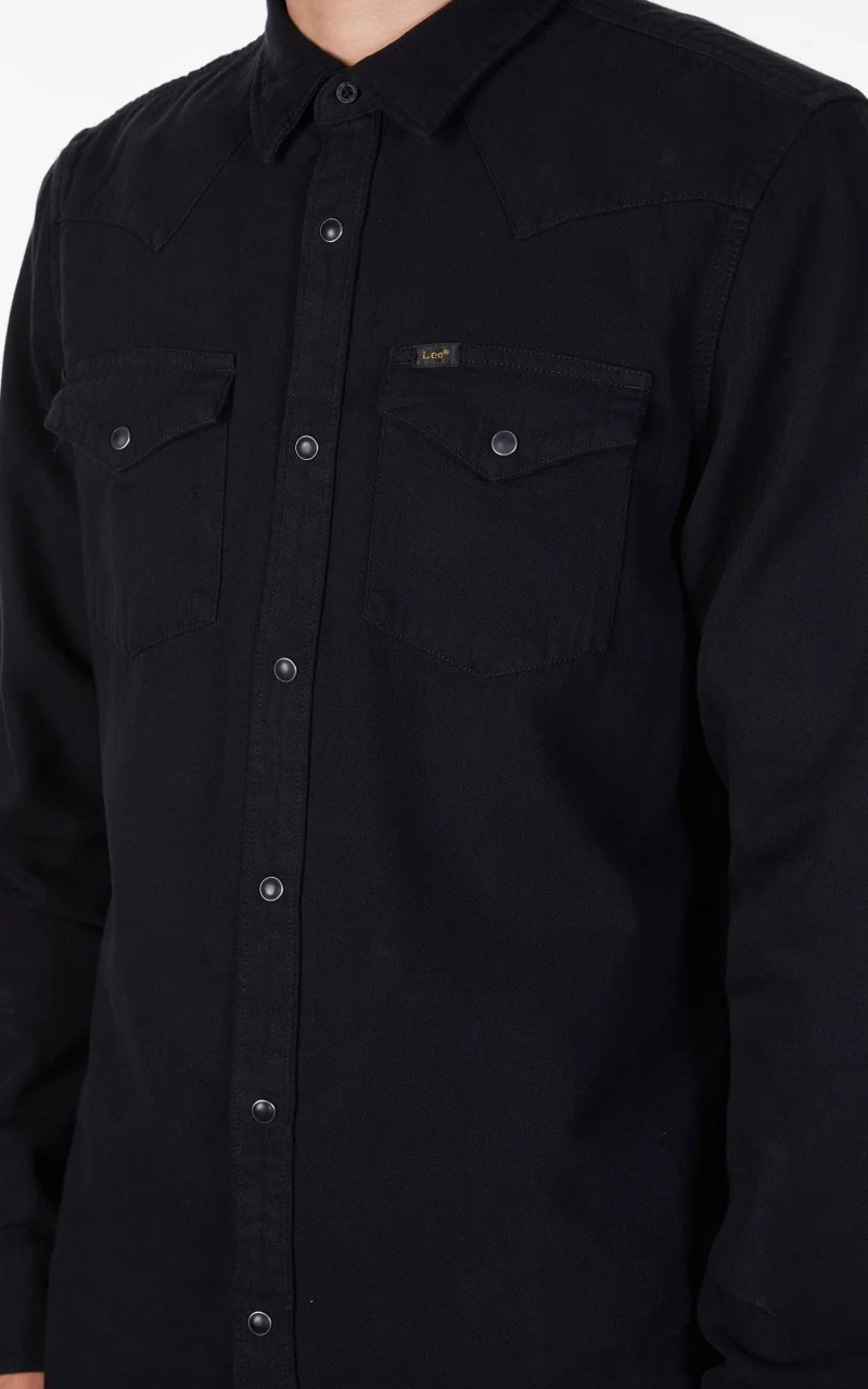 Lee Regular Western Shirt Black - Image 6