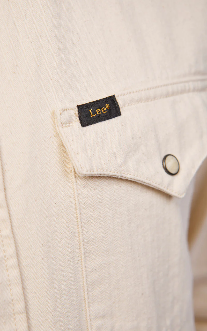 Lee Regular Western Shirt Ecru - Image 6